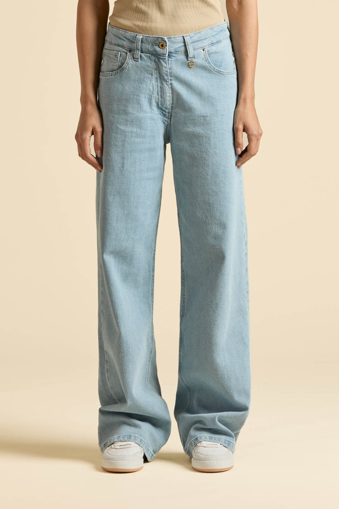 Kalhoty pantaloni palazzo 261PJ0210DCT04257