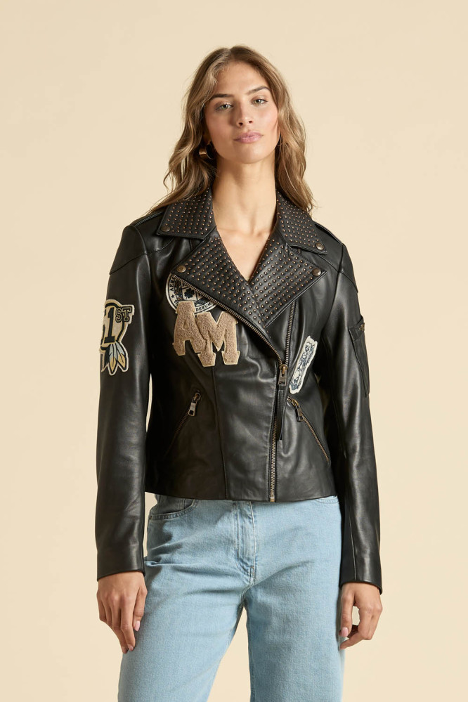 Bunda chiodo 261PN6056DPL00301