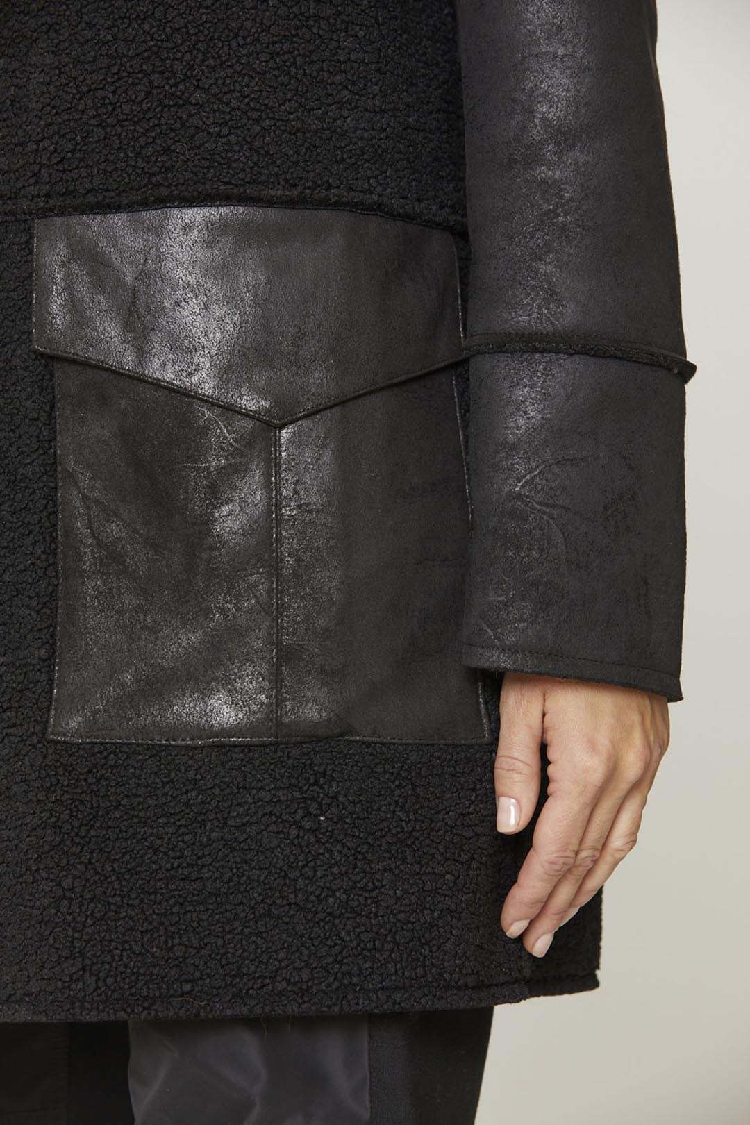 detail Bunda cappotto ecopelliccia 232AB2133DCT3220