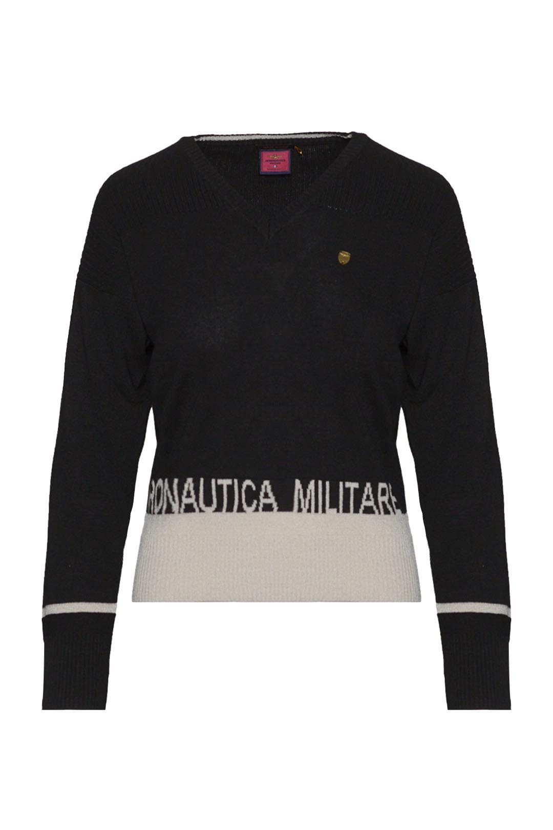 detail Svetr maglia over scollo v 232MA1469DL516