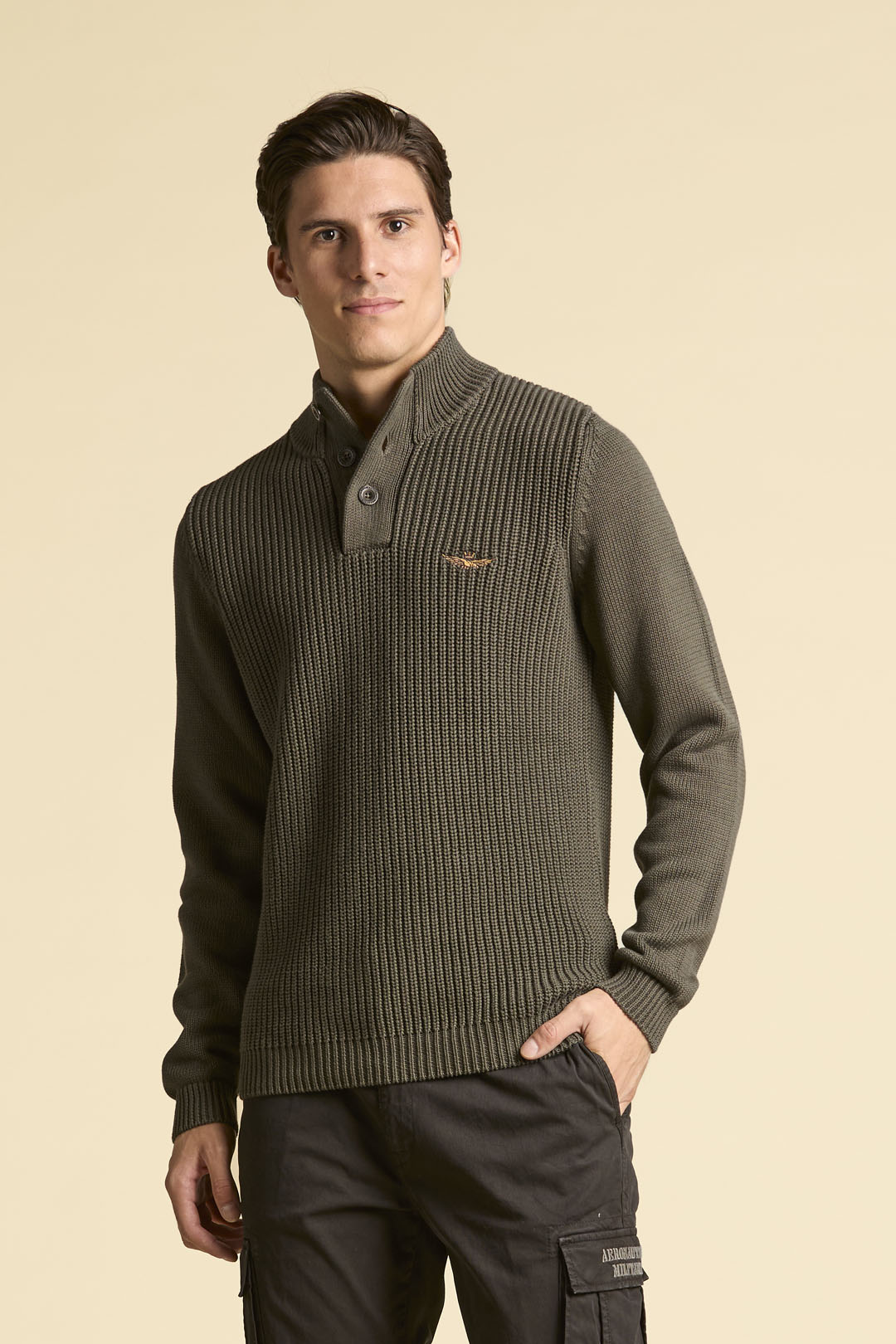 detail Svetr maglia con bottoni 252MA1572UL00409