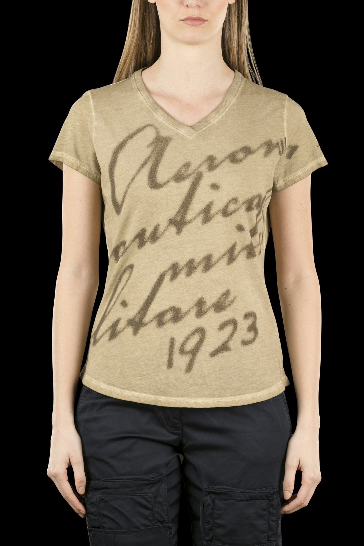 detail T-shirt scollo v 171TS1412DJ366