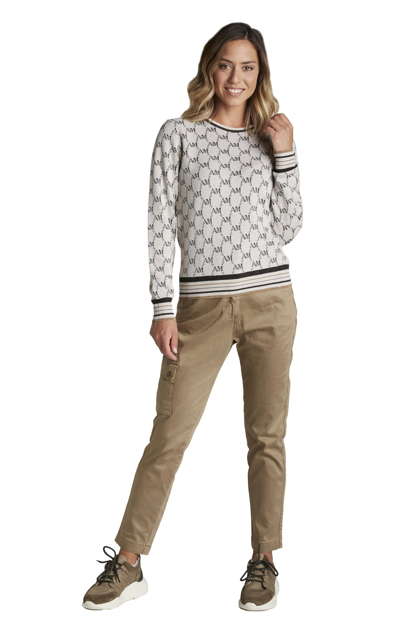 detail Svetr maglia all-over 202MA1310DL423