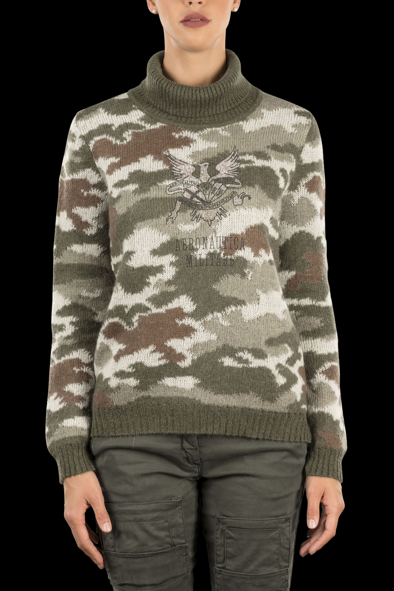 detail Svetr maglia collo alto 172MA1090DL316