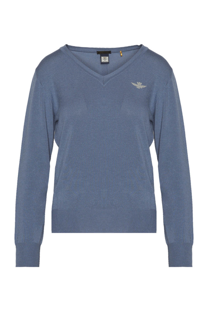 Svetr maglione scollo v 222MA1414DL477