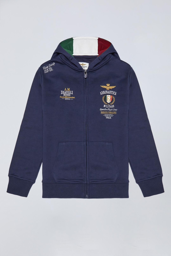 Mikina felpa full zip 251FE0033AJRF591